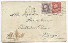 USA - 1918 - ENVELOPPE De WEST HOBOKEN Pour VICENZA (ITALIE) - Brieven En Documenten