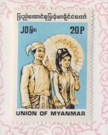 BIRMANIE  1991 COSTUMES  SCOTT N°301A  NEUF MH* - Myanmar (Birmanie 1948-...)