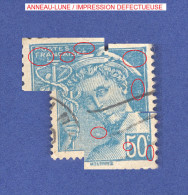 1942 N° 549 TURQUOISE POSTES OBLITÉRÉ  DOS TRACE CHARNIÈRE - Usati