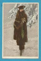 CPA 969-3 - Art Déco Art Nouveau Femme Chapeau Neige - Illustrateur Italien Italie - Autres Illustrateurs