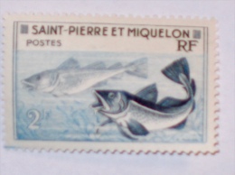 ST-PIERRE & MIQUELON  1957  LOT# 22  FISH - Ongebruikt