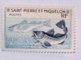 ST-PIERRE & MIQUELON  1957  LOT# 22  FISH - Ungebraucht