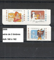 Série Adhésifs De 2008 Neuf** Y&T N° Adh 160 à 162 - Unused Stamps