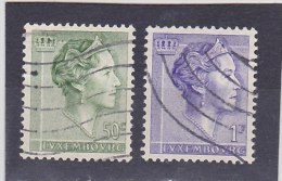 LUXEMBOURG    1960-64  Y.T. N° 580A  à  586A  Incomplet   Oblitéré - 1960 Charlotte, Tipo Diadema