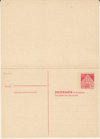 FLENSBURG NORDERTOR GATE, BERLIN, PC STATIONERY WITH ANSWER CARD, ENTIER POSTAL, UNUSED, GERMANY - Postkaarten - Ongebruikt