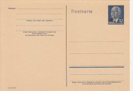 PRESIDENT WILHELM PIECK, DDR, PC STATIONERY, ENTIER POSTAL, UNUSED, GERMANY - Postcards - Mint
