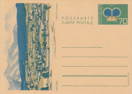 BRUNO KAUFMANN- MAUREN LANDSCAPE, ILLUSTRATION, PC STATIONERY, ENTIER POSTAL, UNUSED, 1976, LIECHTENSTEIN - Entiers Postaux