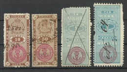 FINLAND FINNLAND 19th Century Steuermarken Revenue Tax O - Revenue Stamps
