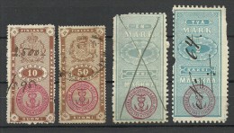 FINLAND FINNLAND 19th Century Steuermarken Revenue Tax O - Steuermarken