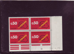 N° 1720 - 0,50F CODE POSTAL - B De A+B - 1° Partie Du Tirage Du 6.4.72 Au 2.6.72 - 28.04.1972 - - 1970-1979