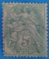 France 1900 : Type Blanc Vert-jaune (IA) N° 111b Oblitéré - Altri & Non Classificati