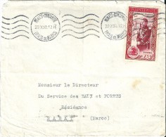 Enveloppe  - Cachet  Au  Départ   De  MONACO    à  Destination  Du  MAROC - Storia Postale