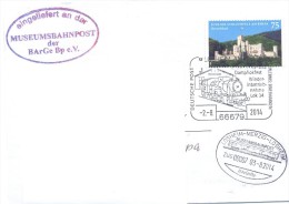 2014. Germany,  MUSEUMBAHNPOST, The Letter By Ordinary Post To Moldova - Brieven En Documenten