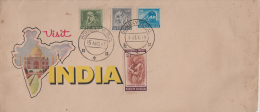 India  1966  Tajmahal  Visit India  Definitives  Private First Day Cover   # 89658   Inde  Indien - Islam