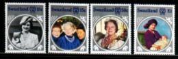 SWAZILAND, 1985, Mint Never Hinged Stamps, Queen Mother, 485-488 ,#6685 - Swaziland (1968-...)