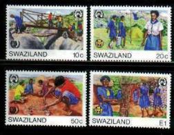 SWAZILAND, 1985, Mint Never Hinged Stamps, Scouts, 490-493, #6687 - Swaziland (1968-...)