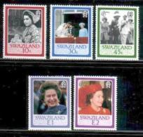 SWAZILAND, 1986, Mint Never Hinged Stamps, Queen Elizabeth II, 499-503, #6689 - Swaziland (1968-...)