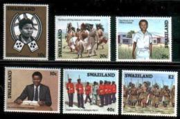 SWAZILAND, 1986, Mint Never Hinged Stamps, Coronation, 504-509, #6690 - Swaziland (1968-...)