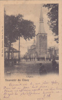 Souvenir De Ciney - L'Eglise (animée, Kiosque, 1900) - Ciney