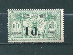 Timbres De Nouvelles  Hébrides  De 1921  N°77  Neuf * - Ongebruikt