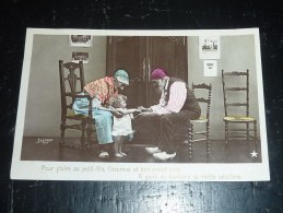 LOT DE 5 CARTES POSTALES PHOTOGRAPHIE SERIE COMPLETE ENFANTS - LES GRANDS PARENTS - SAZERAC PHOTO. COLLECTION (M) - Verzamelingen & Reeksen