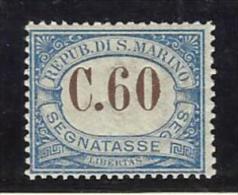 1925 San Marino Saint Marin SEGNATASSE 60c MNH** POSTAGE DUE - Segnatasse