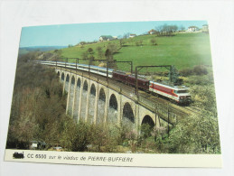 LE VIADUC De Pierre Buffiere. Autorail Loco Cc6500 Train Rapide 471  87 Haute Vienne - Pierre Buffiere