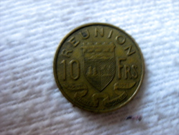 France: La Réunion 10 Francs 1955 - Reunión