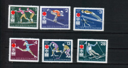 Bulgaria /Bulgarie  1972  Olympic Games - Sapporo  Set- 6v.+ With Overprint MOCTPA (SPECIMEN) -MNH - Winter 1972: Sapporo