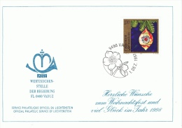 FL+ Liechtenstein 1997 1998 1999 Mi 1161 1184 1218 Weihnachten (Glückwunschkarten) - Lettres & Documents