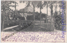 LAAGE Mecklenburg Blick Auf Die Kirche Belebt Jugendliche Vor Der Mauer 14.11.1903 Gelaufen - Güstrow