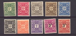 04373   -   Dahomey  -  Taxes :  Yv  9-18  * - Unused Stamps