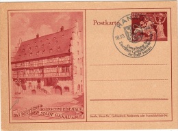 MONU-L2 - ALLEMAGNE Entier Postal Carte Illustrée Goldschmiedehaus Der Stadt Hanau 1942 - Cartes Postales