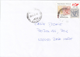 38127- ROMANIAN POST ANNIVERSARY, OLD STAMPS, STAMPS ON COVER, 2012, ROMANIA - Cartas & Documentos