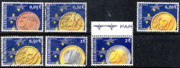 LUXEMBOURG 2001 Euro Complete Set Of 6 Values Used - Usati