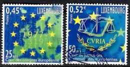 LUXEMBOURG 2002 European Courts Complete Set Of 2 Values Used - Oblitérés