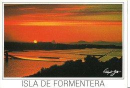 Formentera (Baleares, Espana) Isla De Formentera, Panorama Serale, Sunset, Coucher Du Soleil - Formentera