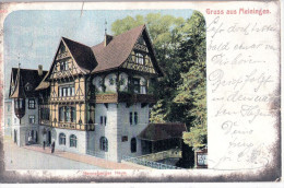 Gruss Aus MEININGEN Henneberger Haus Bahnpost 31.1.1909 BERLIN Z 374 ? - Meiningen