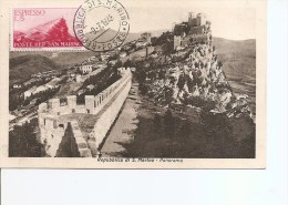 Saint-Marin -Panorama ( CP Maximum Commémorative De 1948 à Voir) - Storia Postale