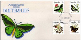 AUSTRALIE Papillons, Papillon, Mariposas, Butterflies. FDC,  Enveloppe 1er Jour. (1) - Papillons