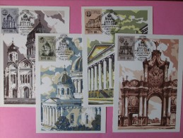 1994 Russia - Architectural Monuments - FDC Maxicards, Full Set Of 4v. - Cartes Maximum