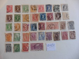 Grèce ;37 Timbres   Oblitérés - Verzamelingen