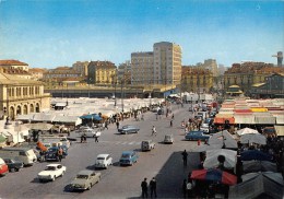 03988 "TORINO - PIAZZA DELLA REPUBBLICA E MERCATO DI PORTA PALAZZO" ANIMATA, AUTO ANNI '60.  CART.  NON SPED. - Places