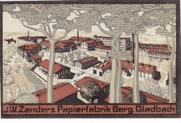J.W. Zanders Papierfabrik Berg.Gladbach - 	Bergisch Gladbach Est Une Ville D'Allemagne, En Rhénanie-du-Nord-Westphalie - Bergisch Gladbach