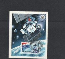 O) 1987 RUSSIA, SATELLITES FROM 1957 TO 1987, SOUVENIR MNH - Sonstige & Ohne Zuordnung