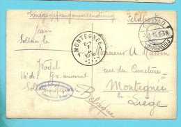 Foto-kaart Met Stempel SOLTAU Naar MONTEGNEE - Kriegsgefangenschaft