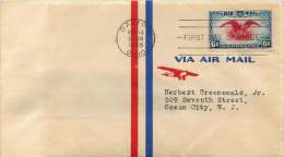 1938   Air Mail 6¢ Eagle  Unaddressed FDC  Dayton OH Cancel - 1851-1940