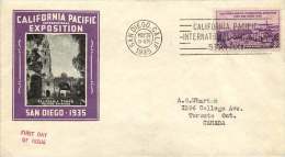 1935  California Pacific Exposition   Sc 773  San Diego CA Cancel - 1851-1940