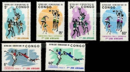 Congo Scott 528-33 (1er Jeux Africain) [**] - Neufs