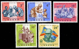 Congo Scott 582-86  (Au Services De La Patrie) [**] - Neufs